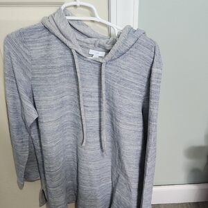 J. Jill Women's Gray Hooded Sweater
